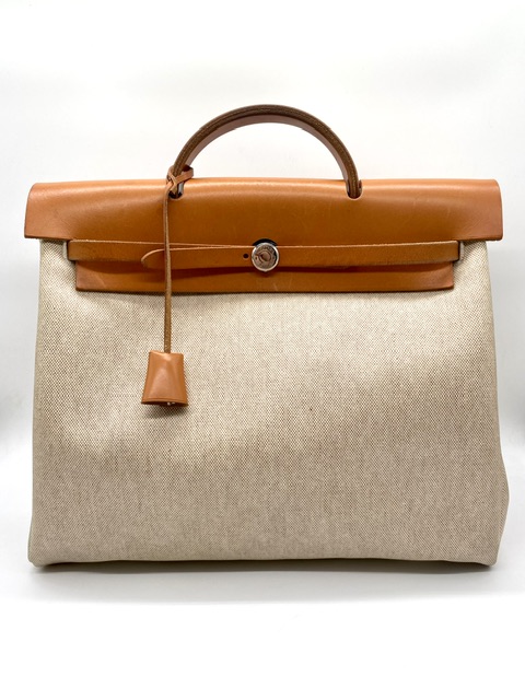 Hermès Herbag lona cruda