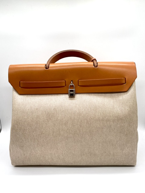 Hermès Herbag lona cruda