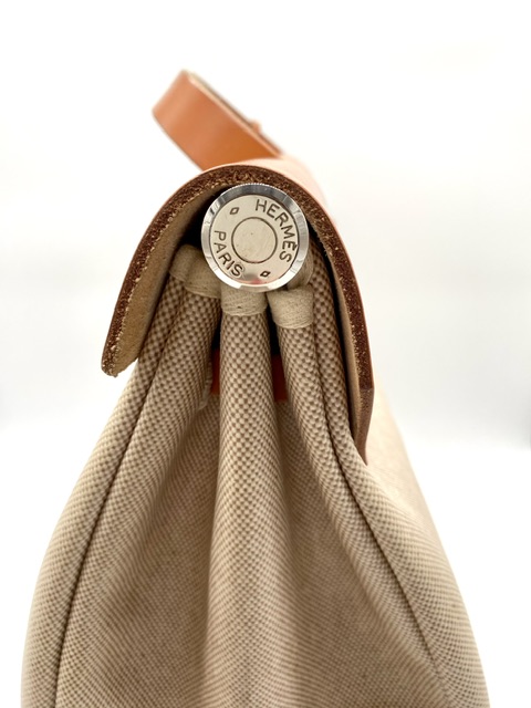 Hermès Herbag lona cruda