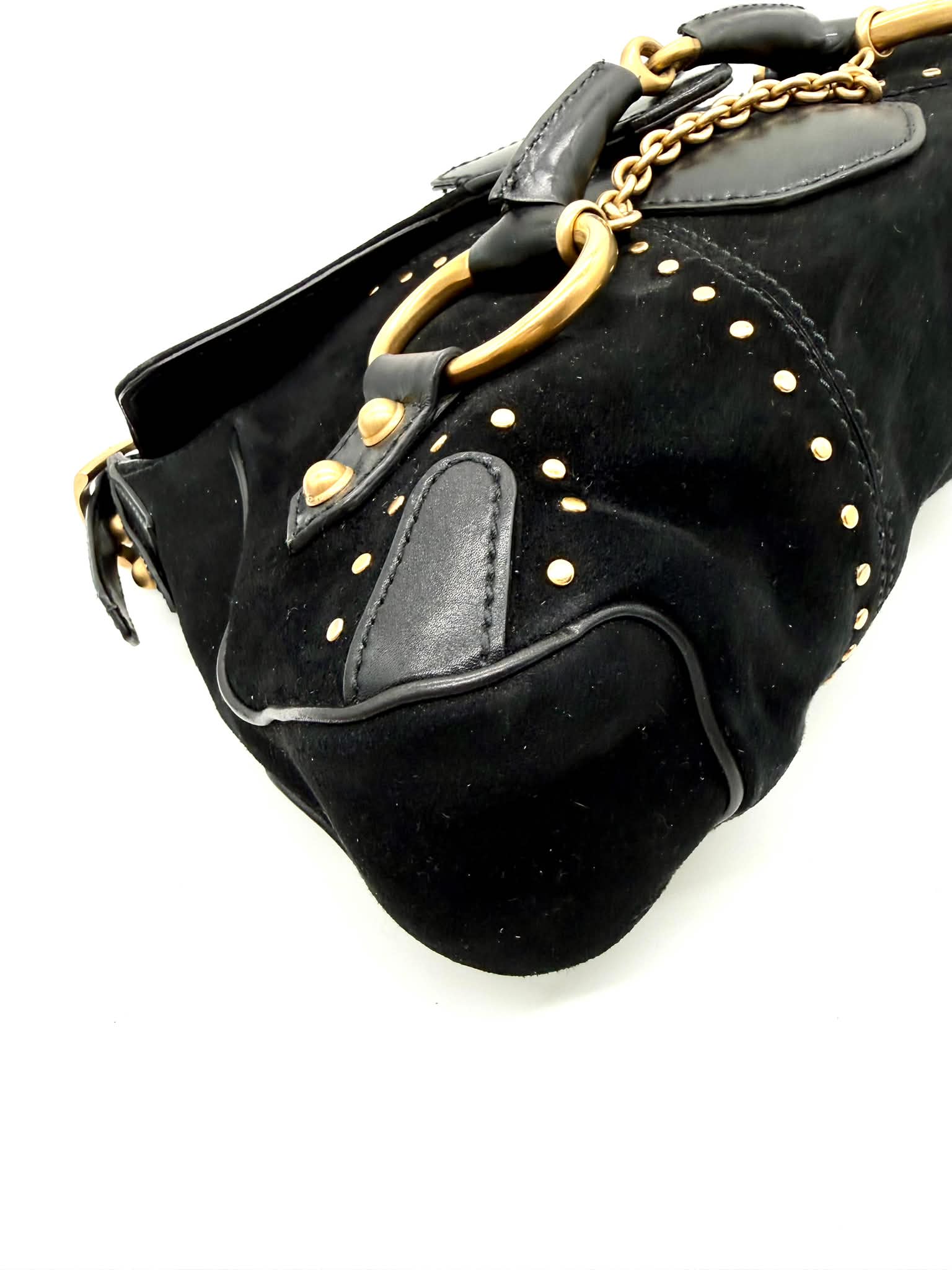 Horsebit Suede