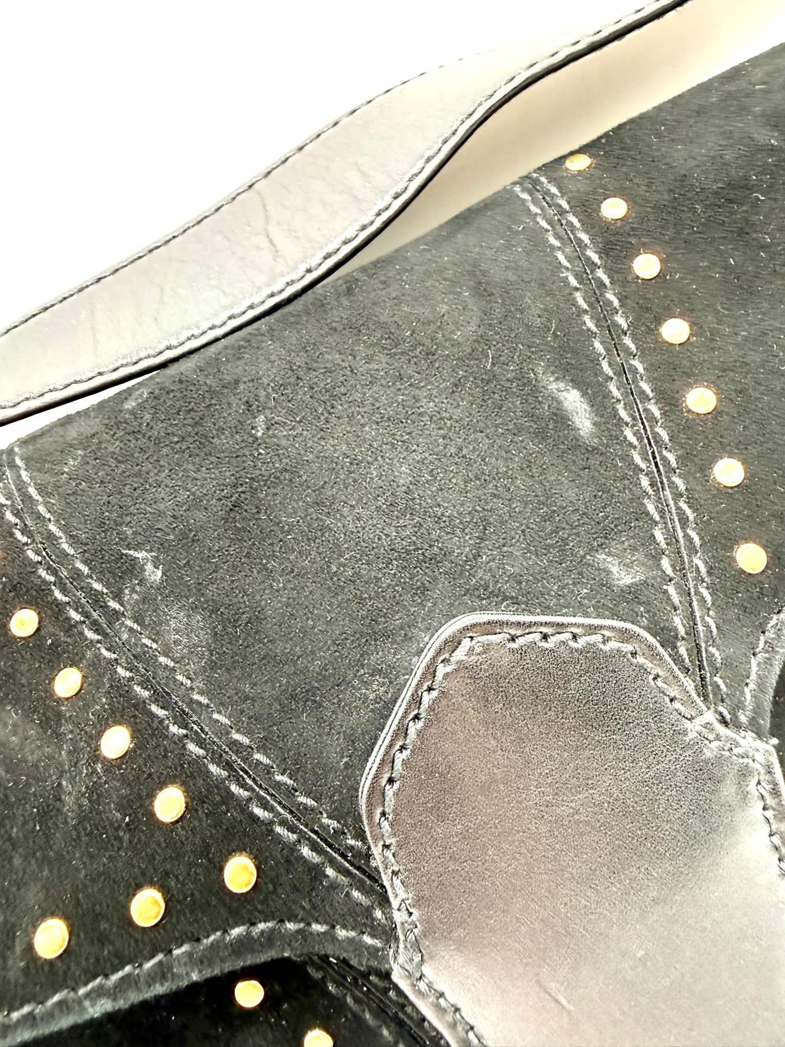 Horsebit Suede