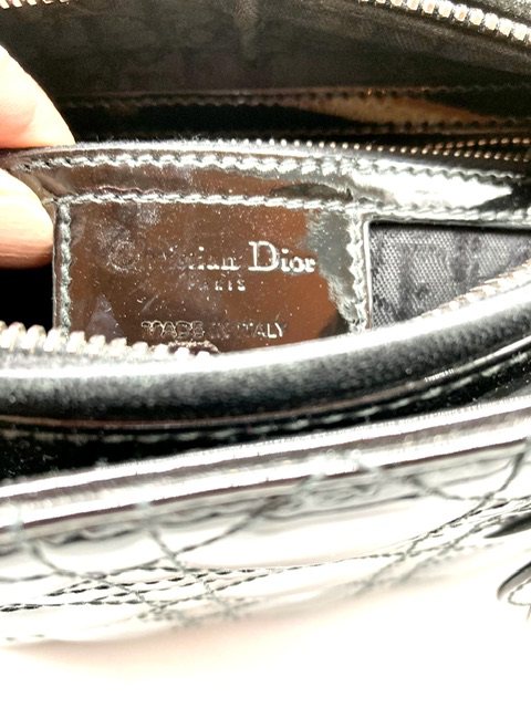 Lady Dior charol negro