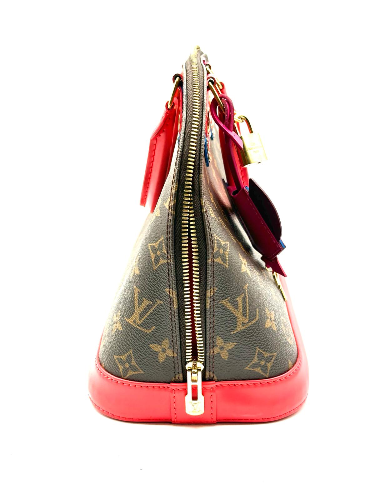 louis vuitton alma flamingo