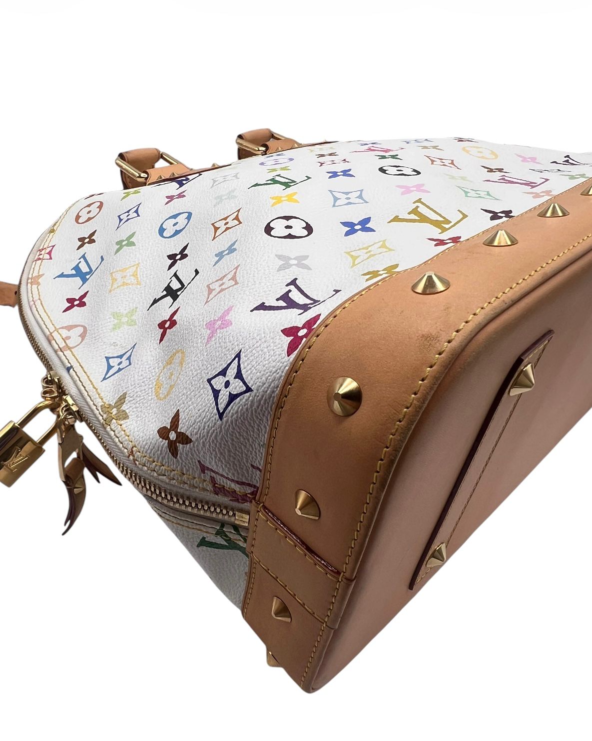 Louis Vuitton Alma Monogram Multicolor Murakami Blanco