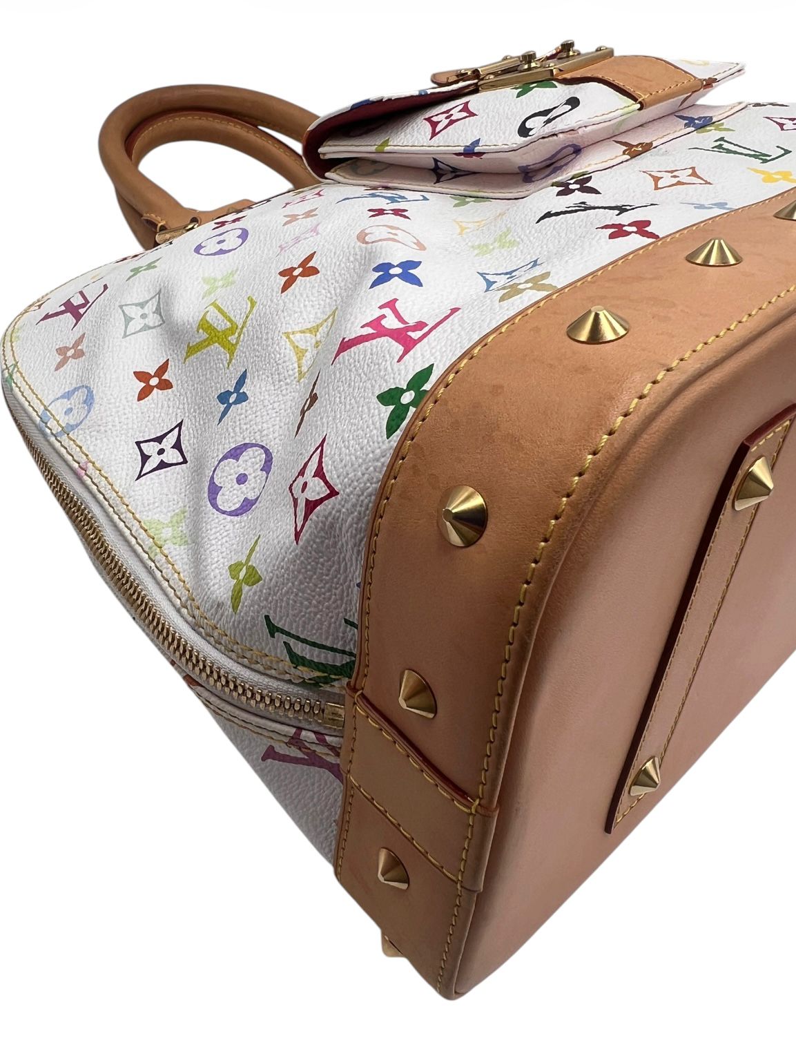 Louis Vuitton Alma Monogram Multicolor Murakami Blanco