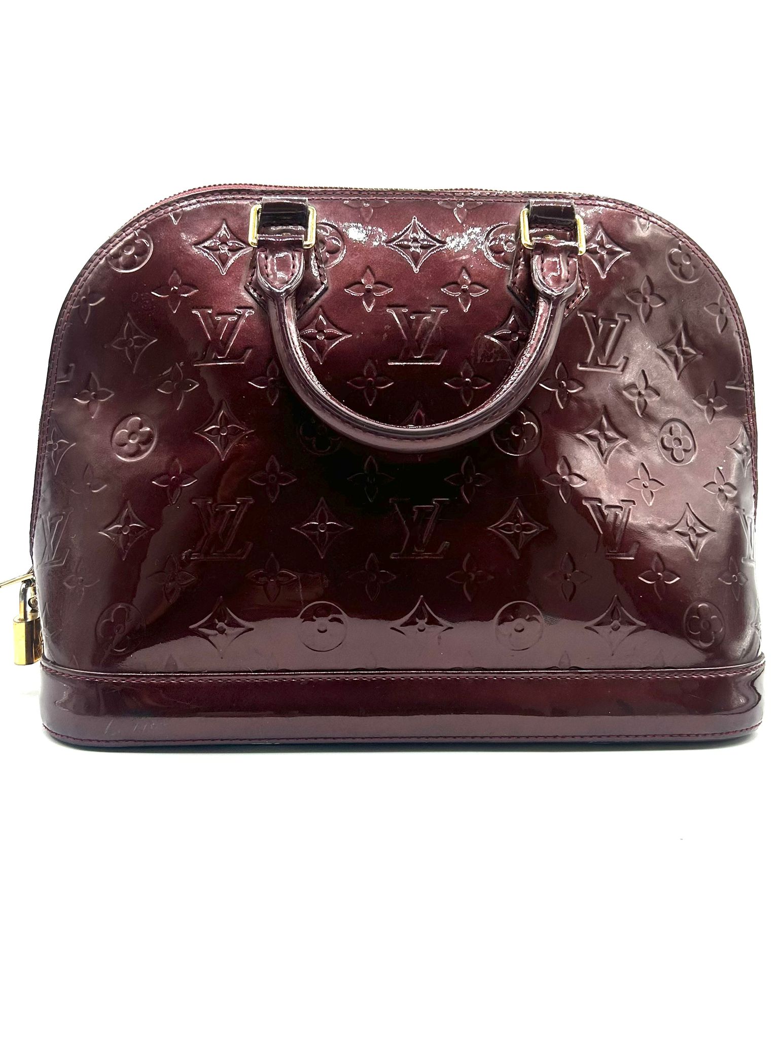 Louis Vuitton Alma PM Vernis burdeos