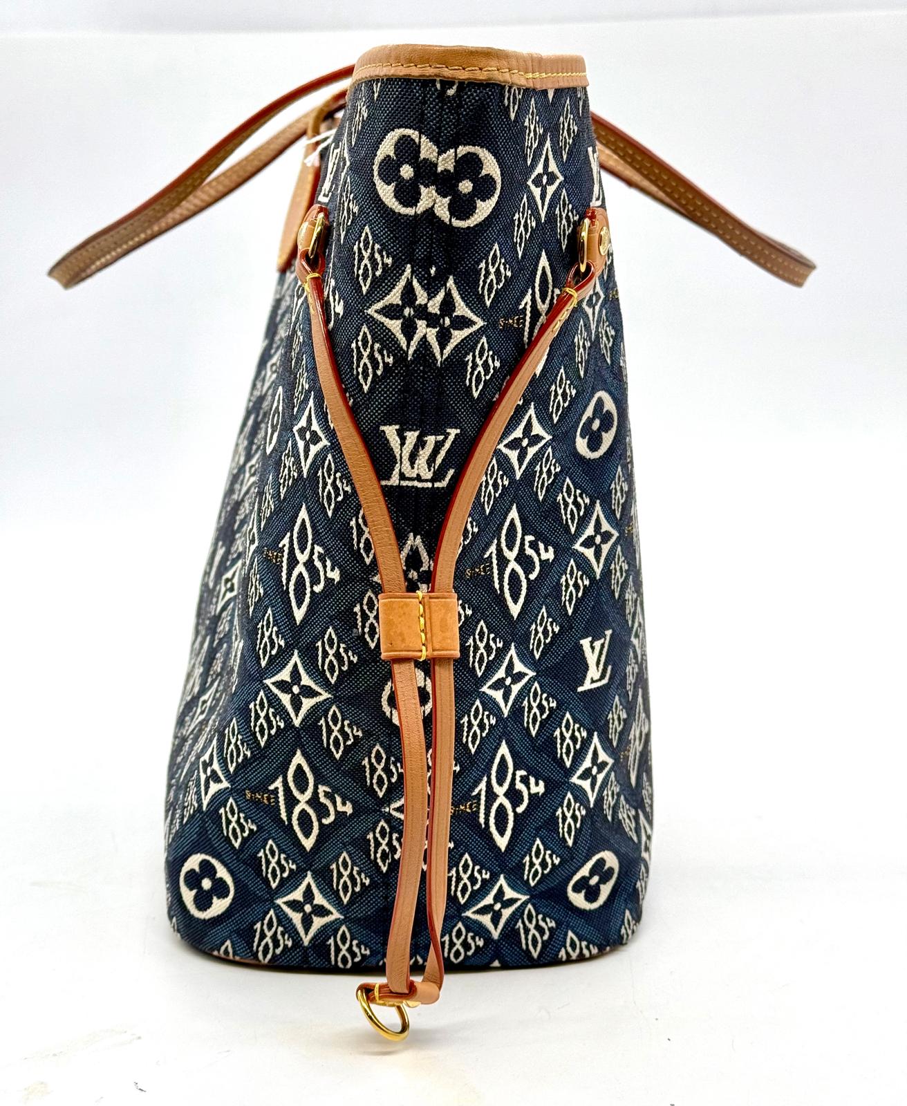 Louis Vuitton Neverfull MM Monogram Denim