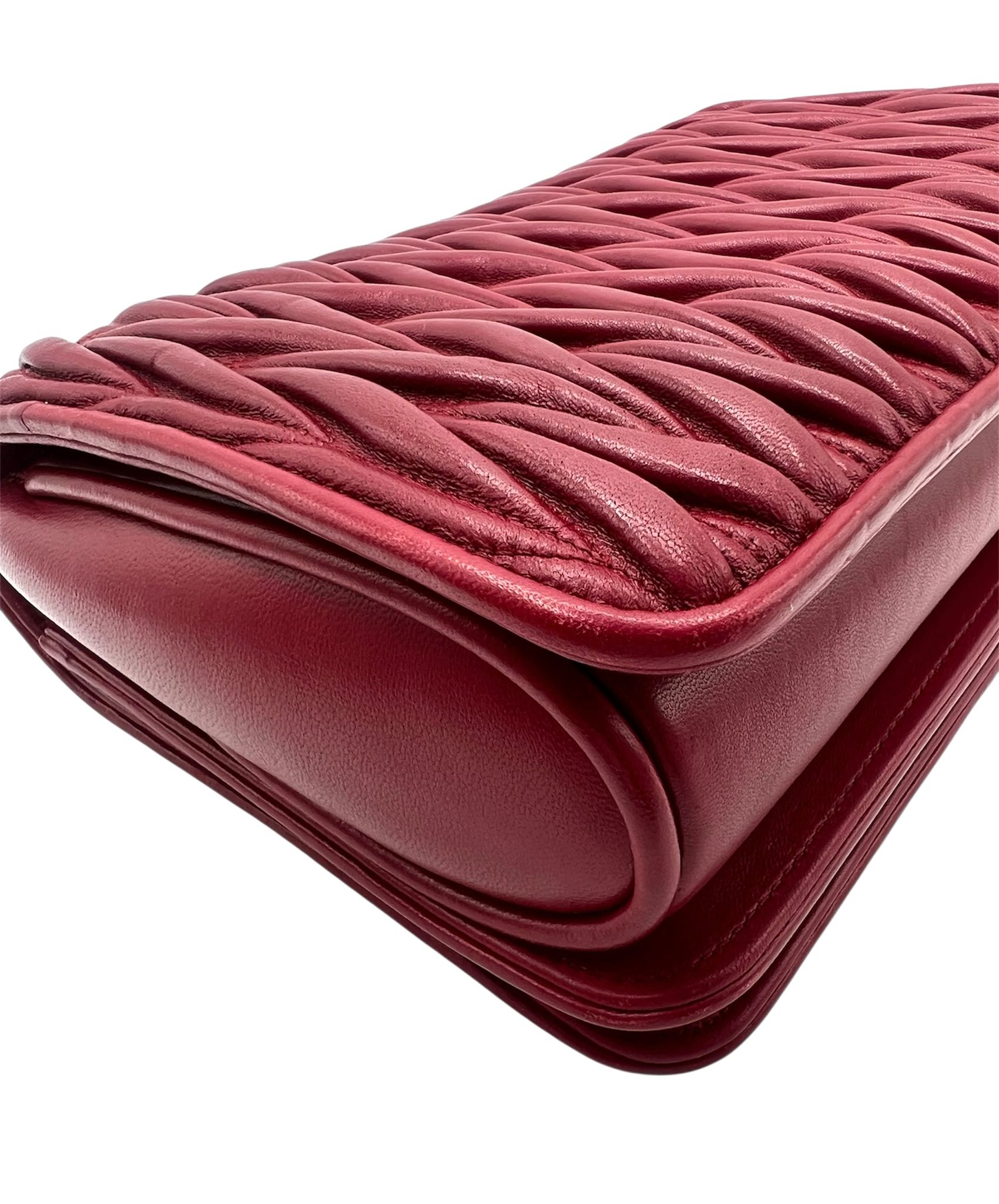 Miu Miu Matelassé Napa Chain Shoulder Bag