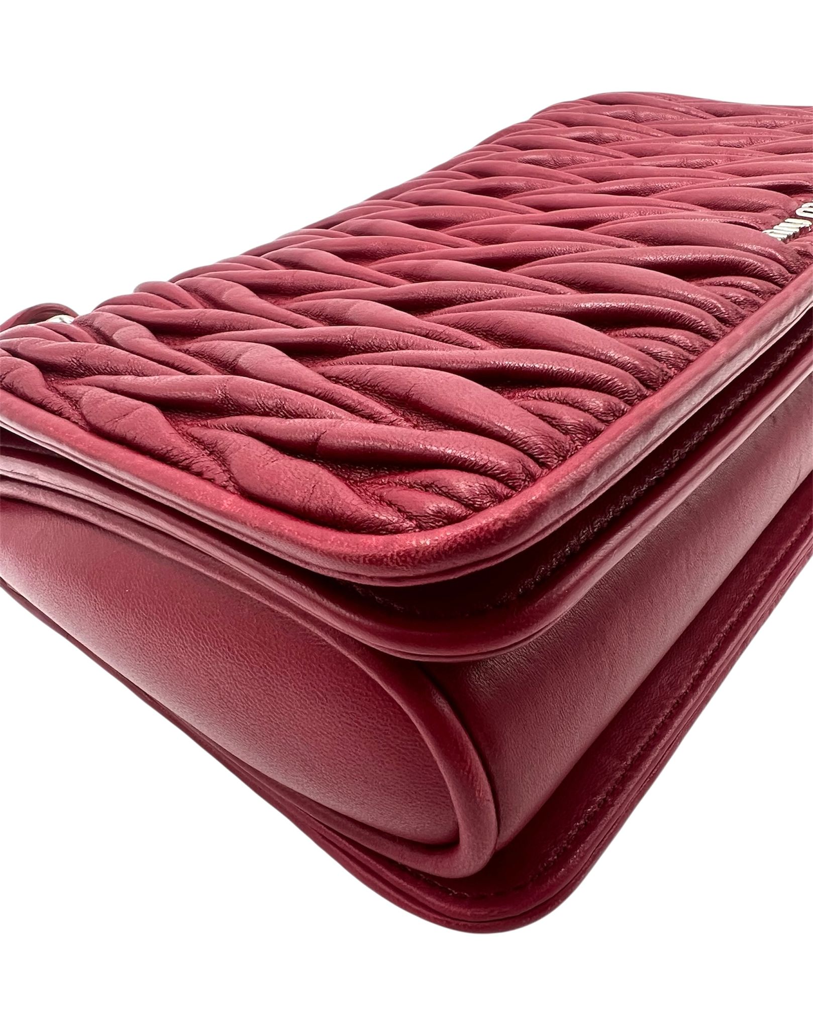 Miu Miu Matelassé Napa Chain Shoulder Bag