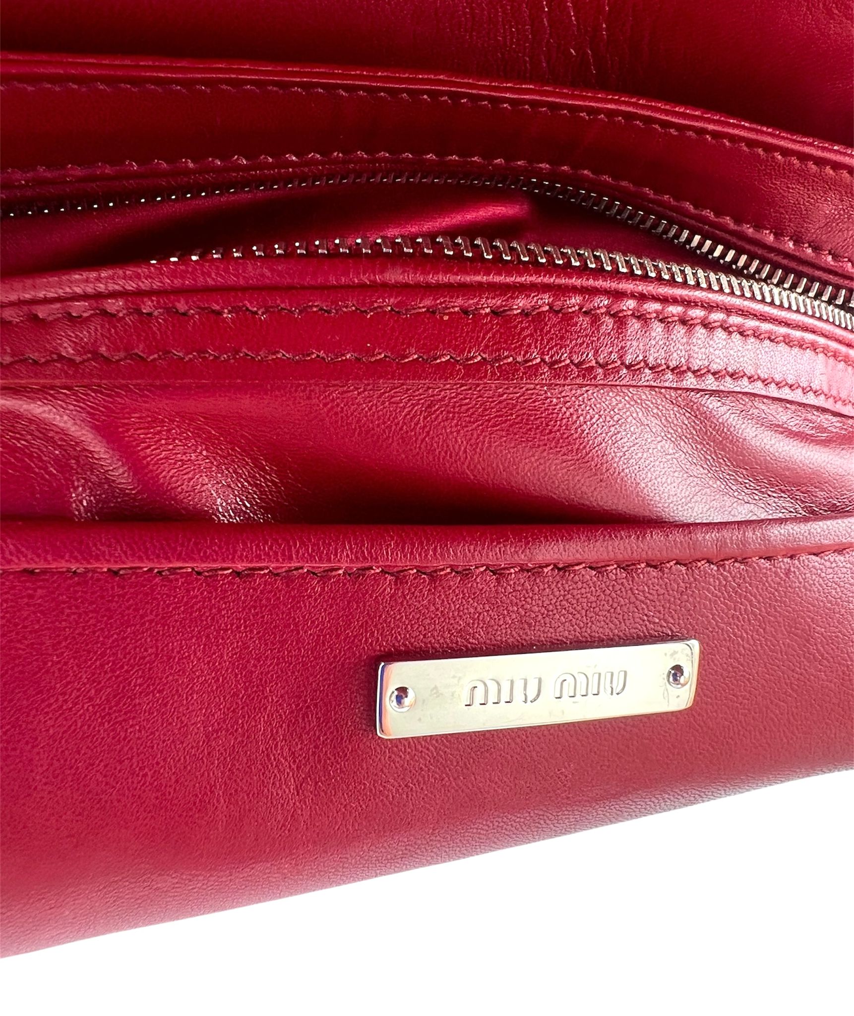 Miu Miu Matelassé Napa Chain Shoulder Bag
