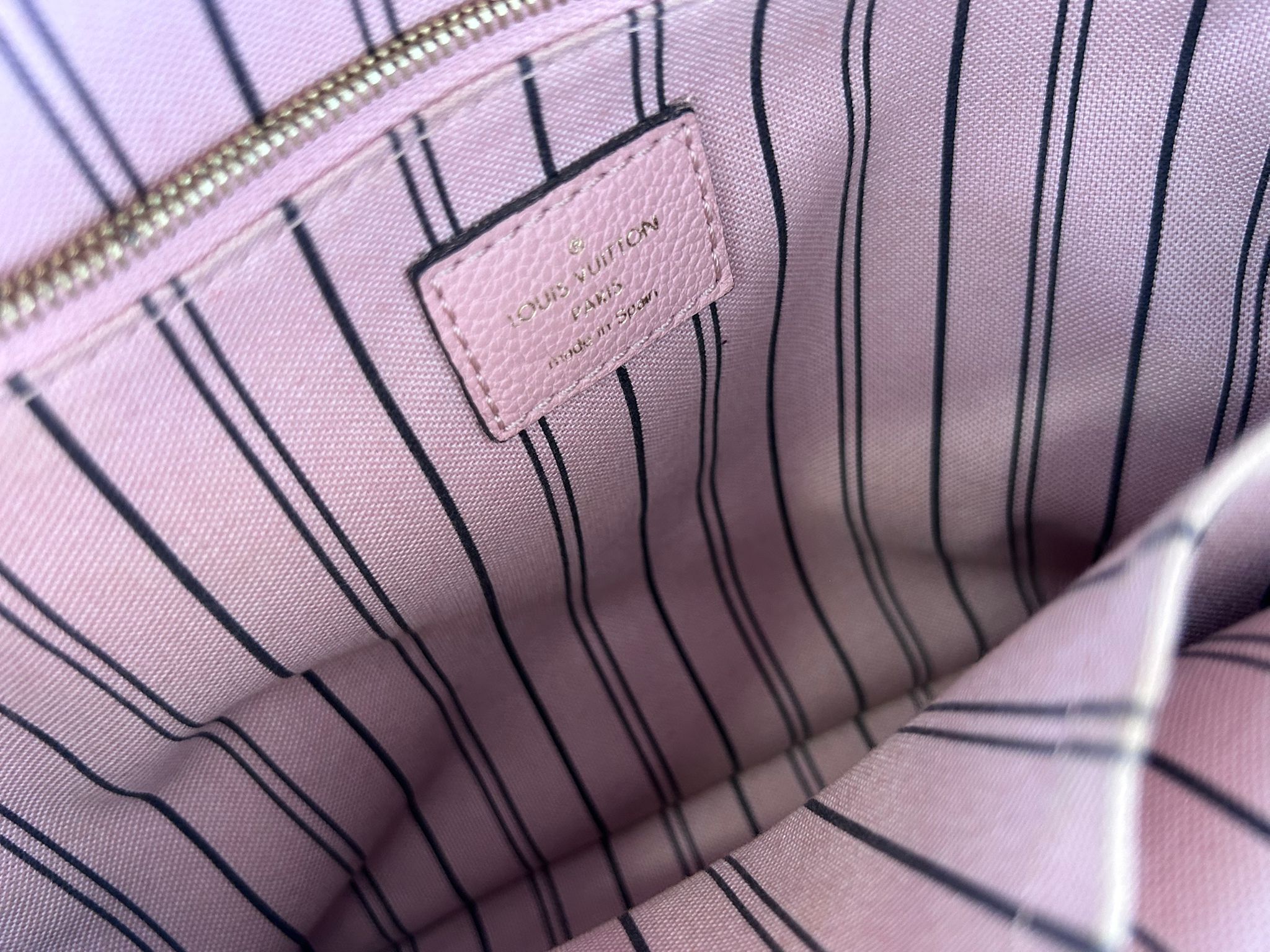 Mochila Louis Vuitton en cuero rosa