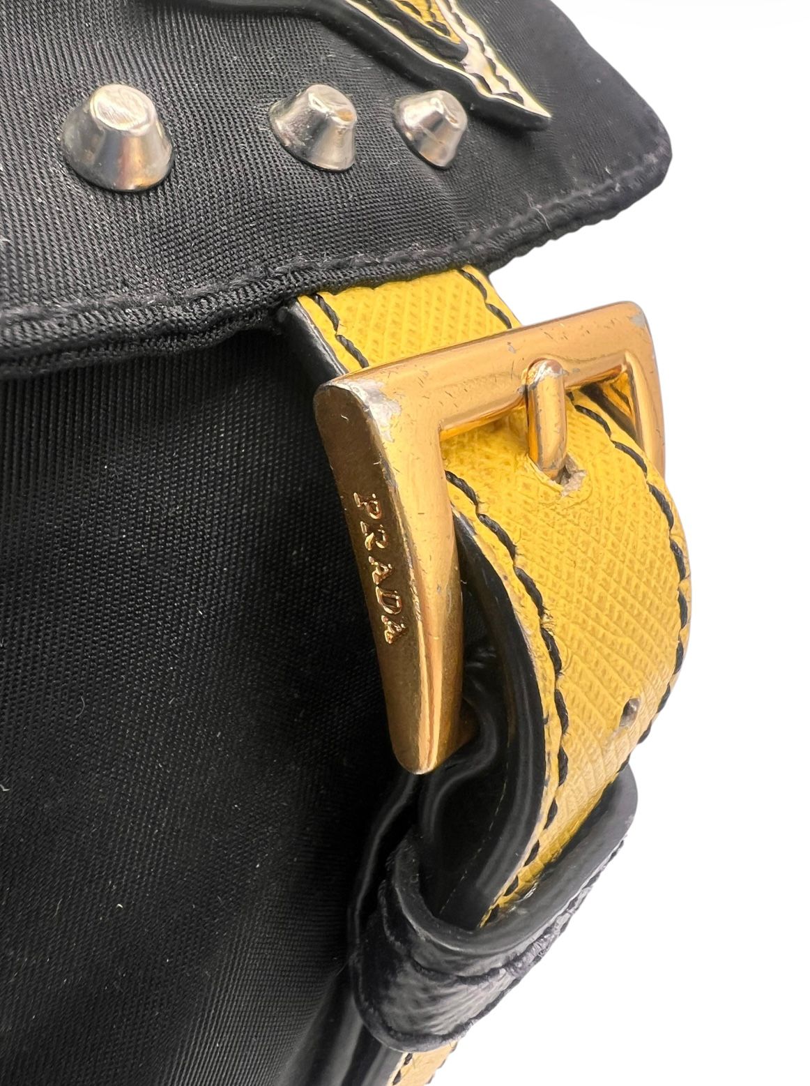 Mochila Prada Robot en nylon negro