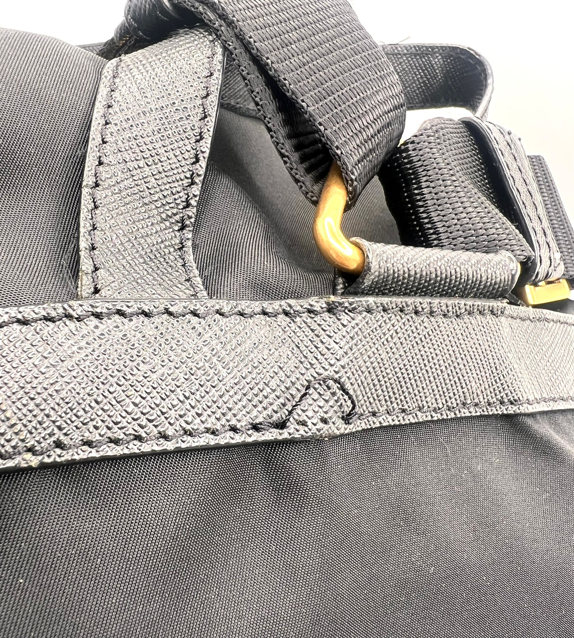 Mochila Prada Robot en nylon negro