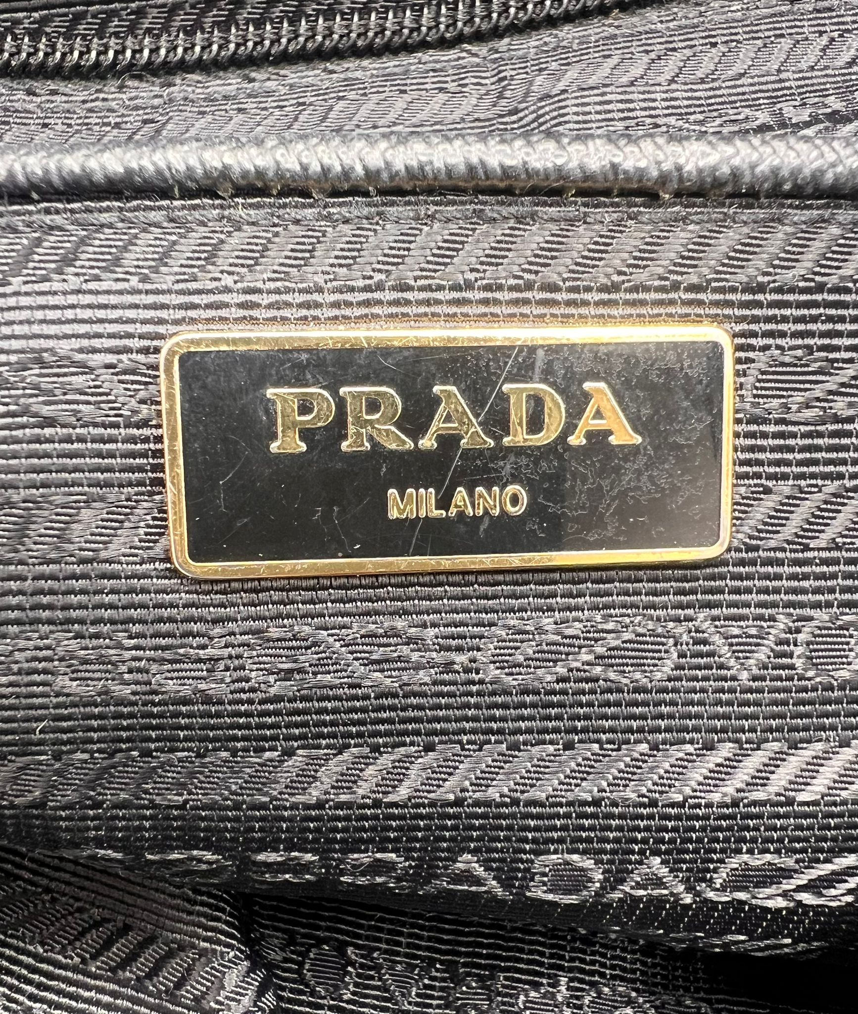 Mochila Prada Robot en nylon negro