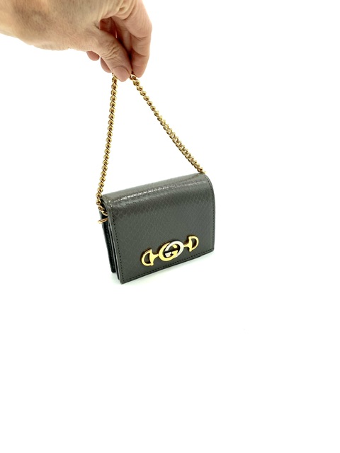 Monedero Zummy Gucci en piel de serpiente
