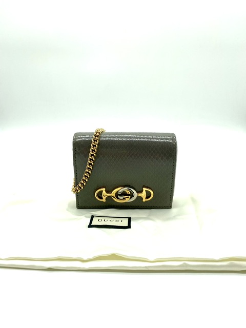 Monedero Zummy Gucci en piel de serpiente