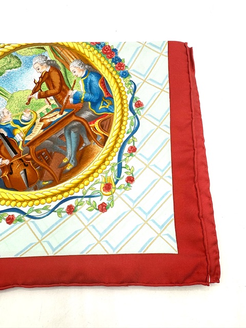 PAÑUELO HERMES AMADEUS MOZART DE SEDA