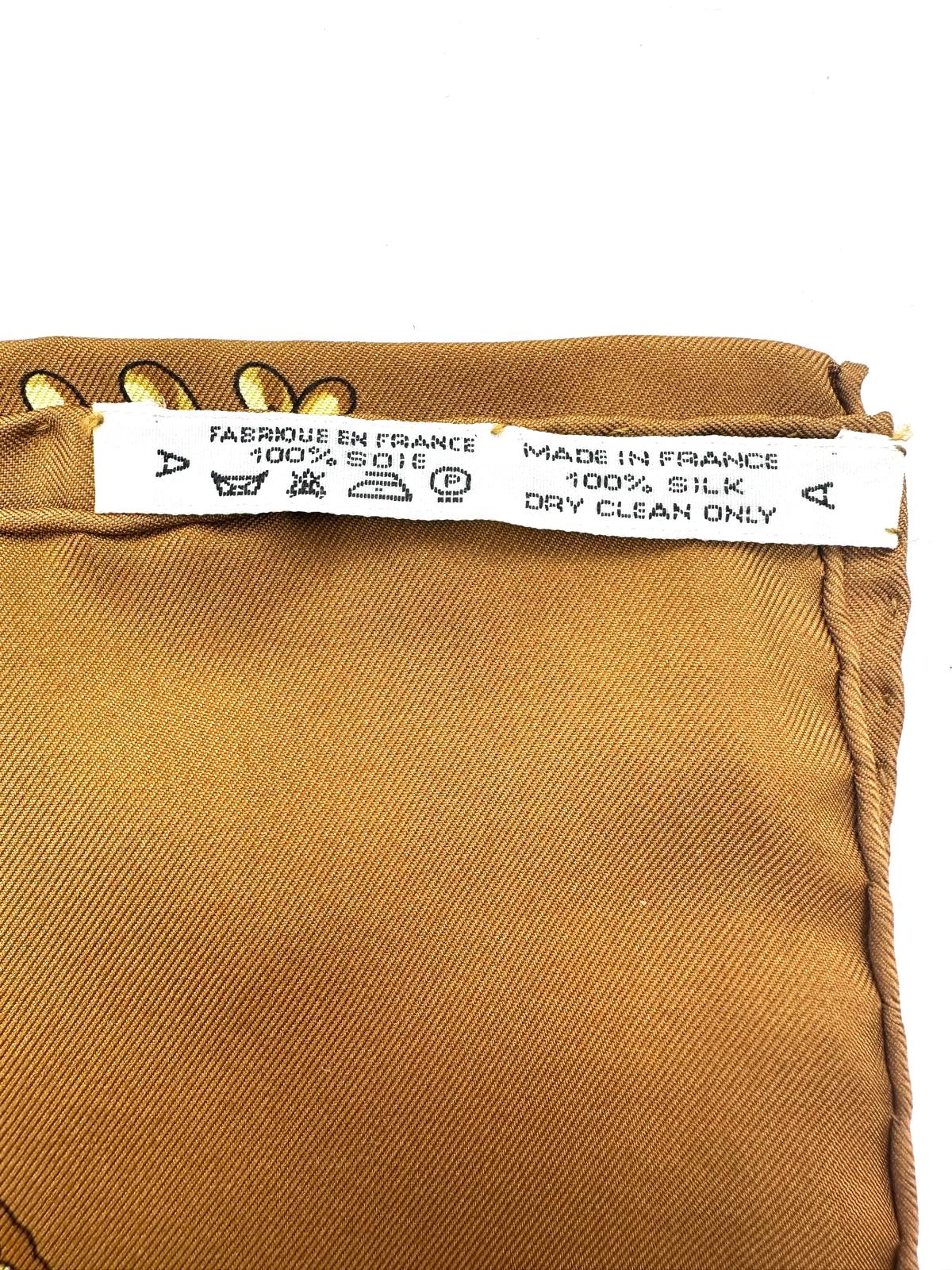 Pañuelo Hermès Carré 90 “Les Cavaliers d'Or”