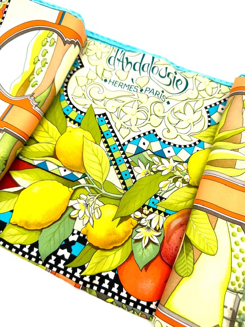 PAÑUELO HERMES SEDA D ANDALOUSIE