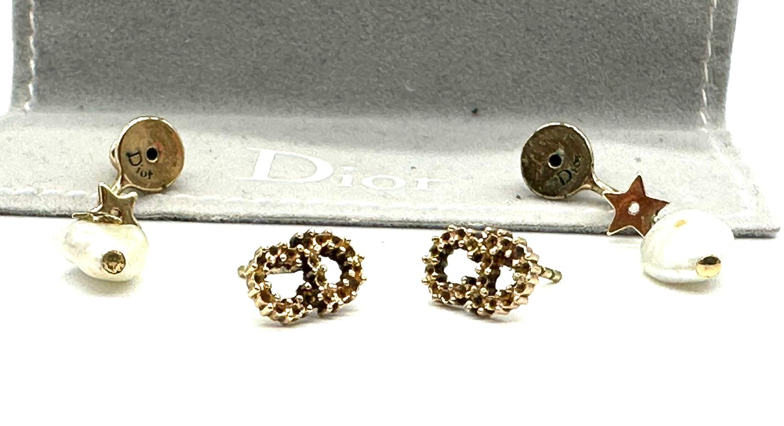 pendientes dior