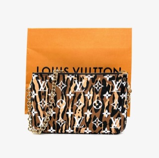 Pochette Louis Vuitton Negro Monogram  doble cremallera