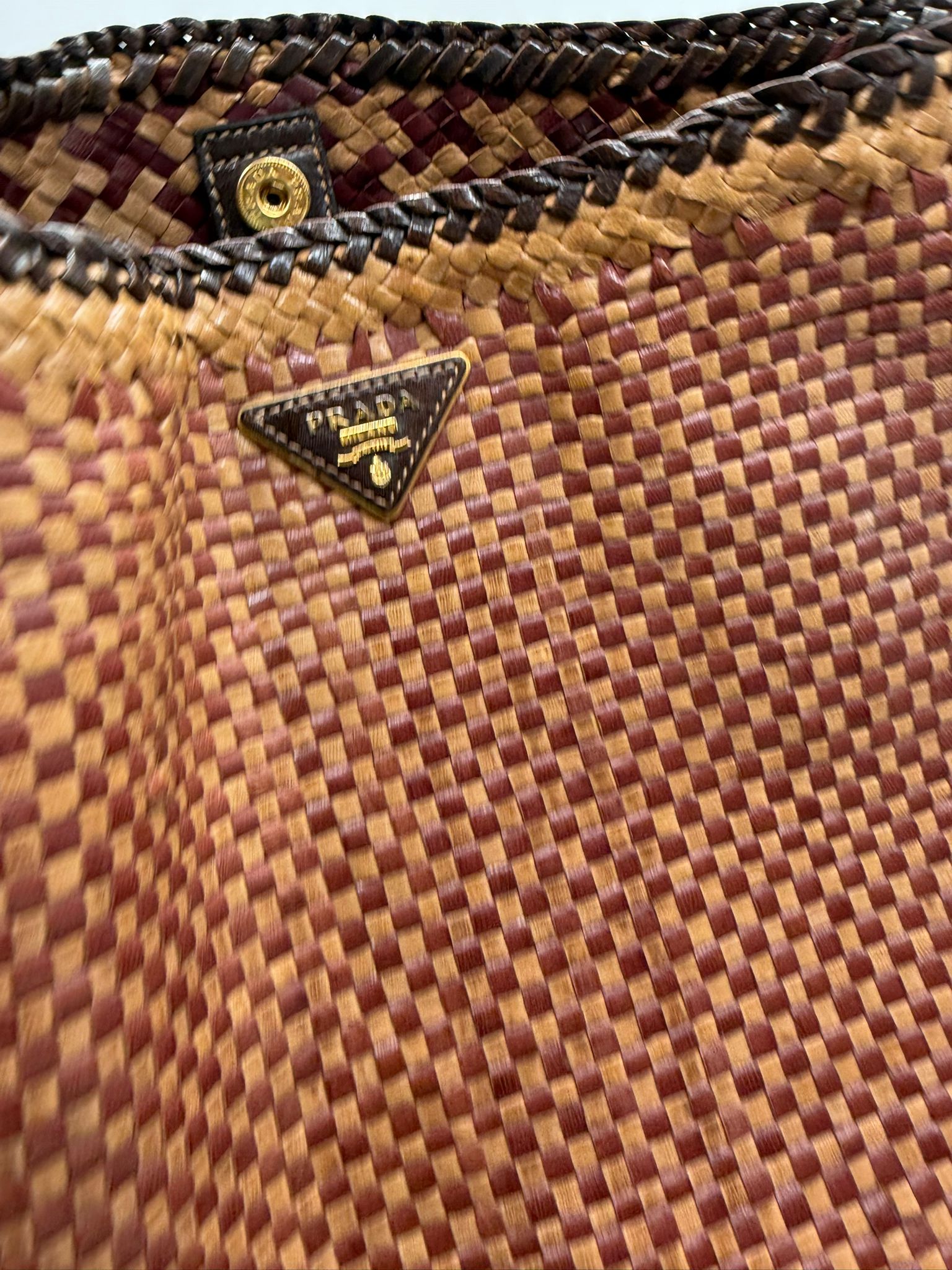 Prada Madras Hobo