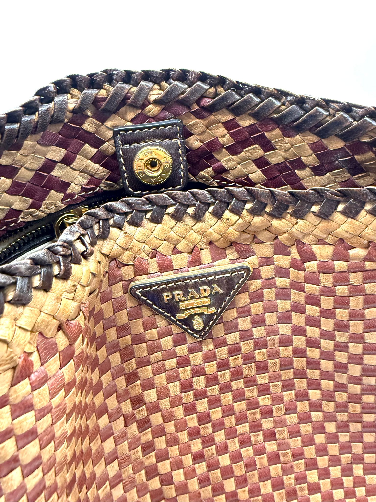 Prada Madras Hobo