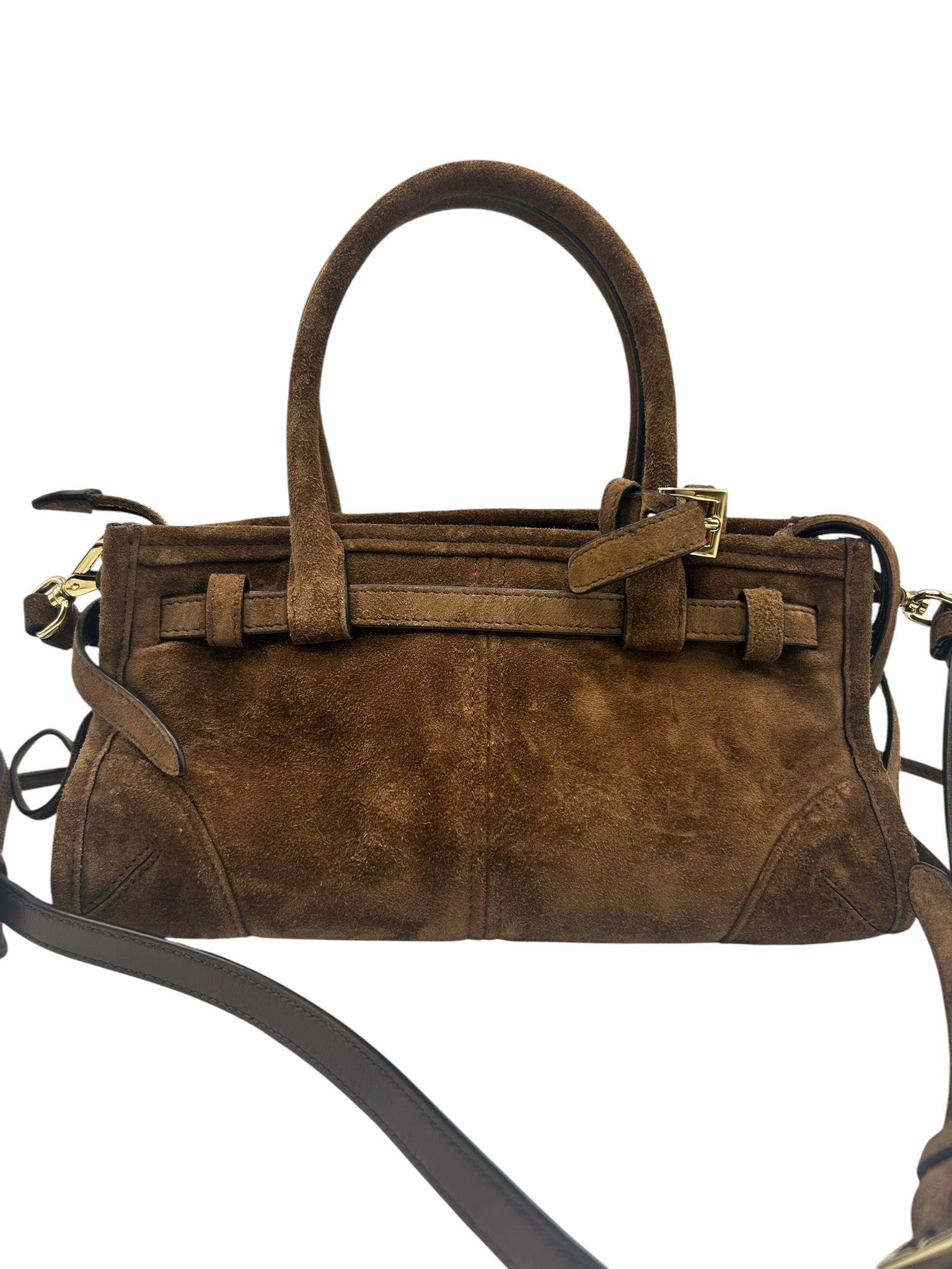 Prada Suede Triangle Mini Bonnie