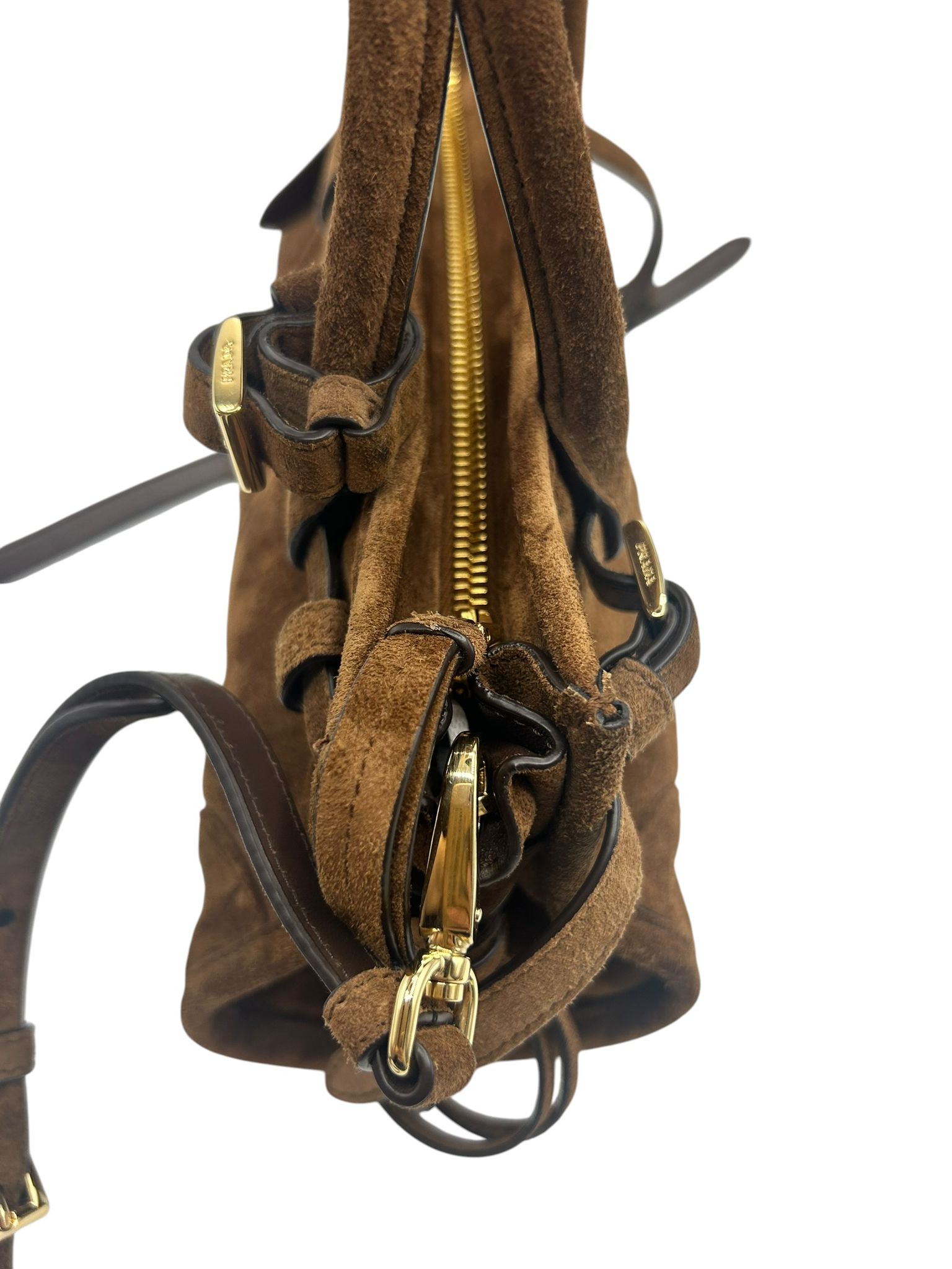 Prada Suede Triangle Mini Bonnie