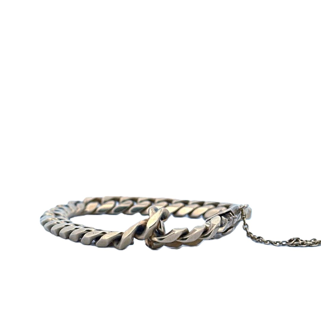 pulsera estilo cubana en oro amarillo