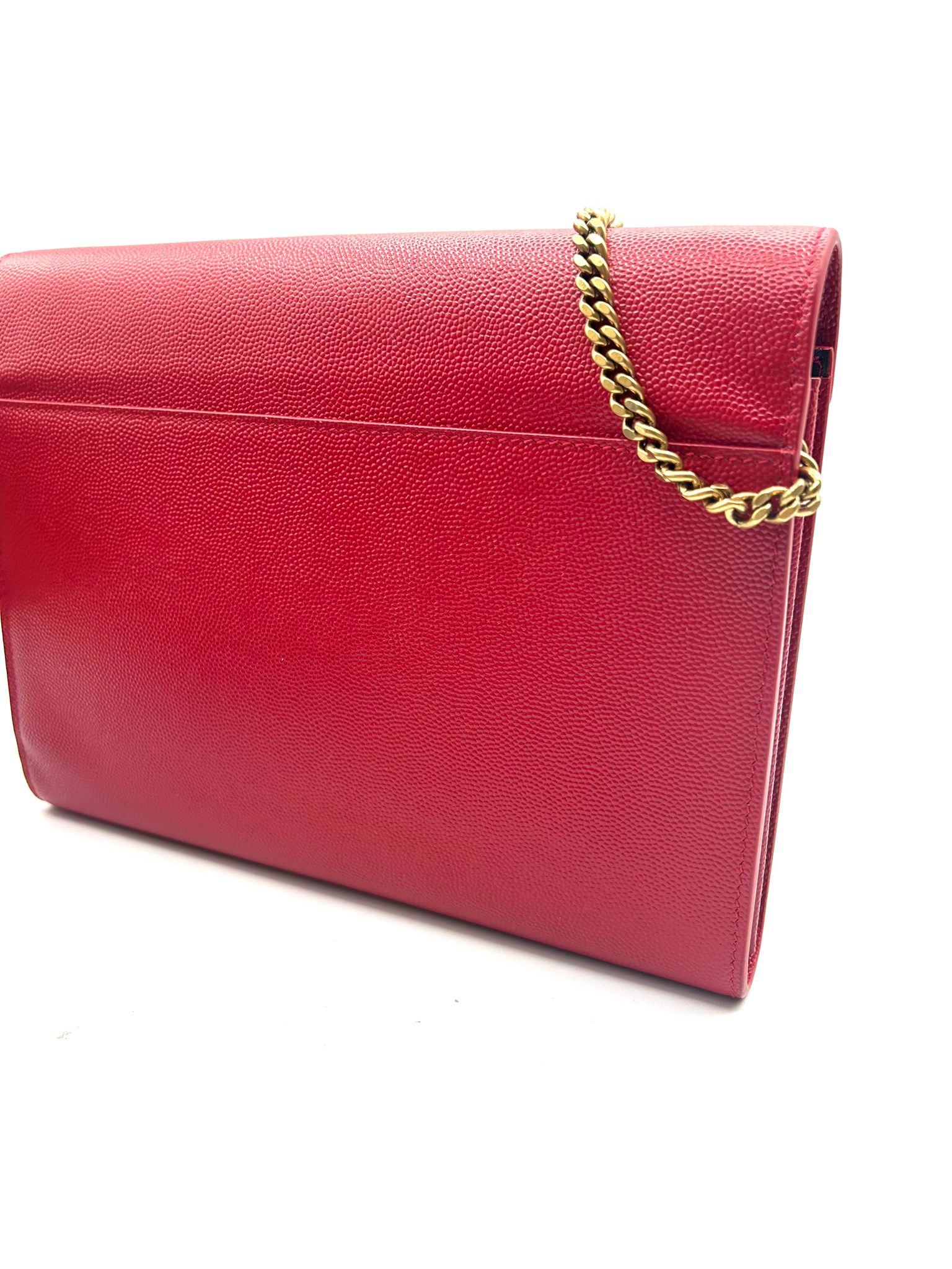 Saint Laurent Monogram Envelope Chain Wallet