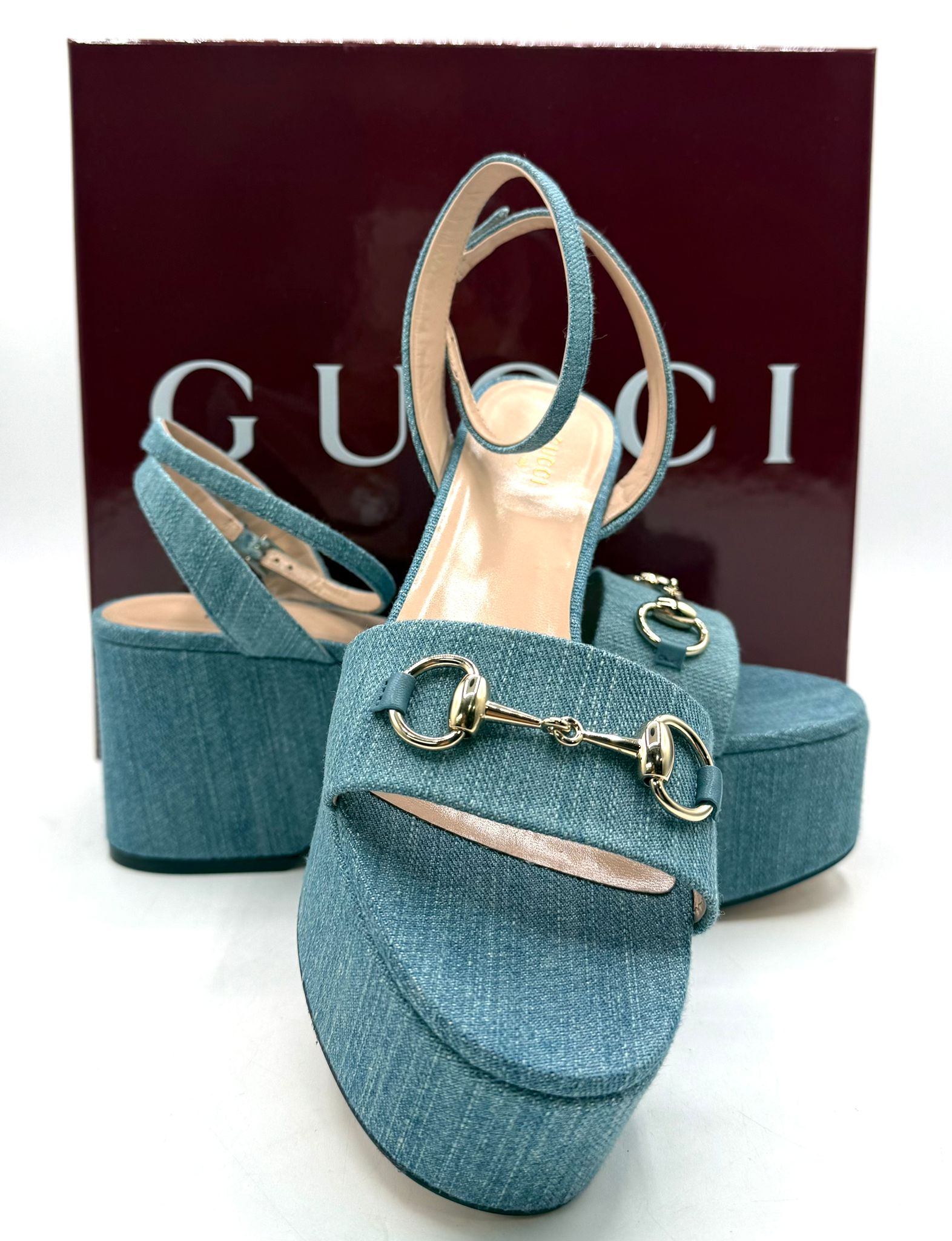 Sandalias de plataforma Gucci Horsebit