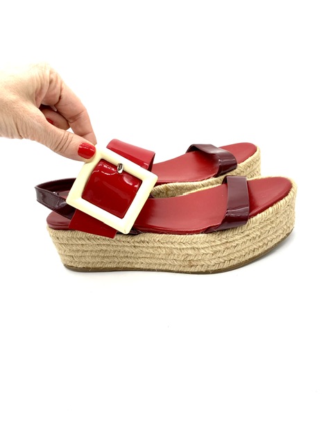 Sandalias MiuMiu con suela de esparto