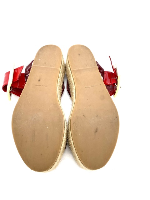 Sandalias MiuMiu con suela de esparto