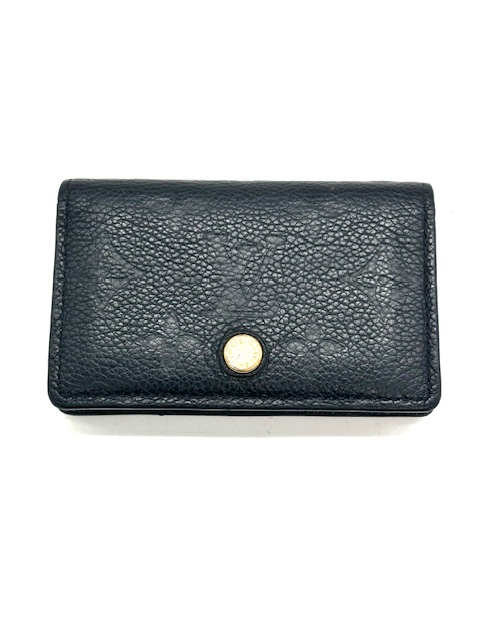 TARJETERO LOUIS VUITTON EN CUERO NEGRO EMPREINTED NEGRO