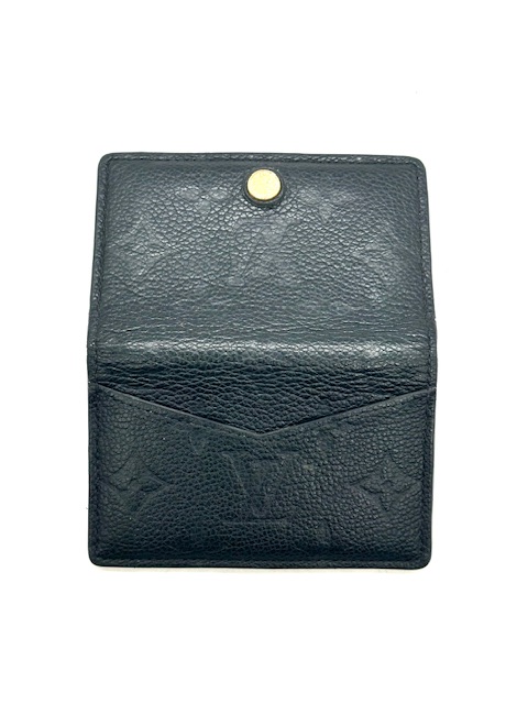 TARJETERO LOUIS VUITTON EN CUERO NEGRO EMPREINTED NEGRO