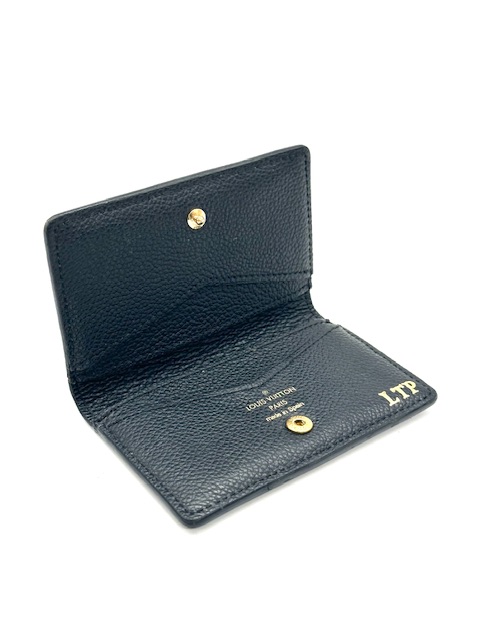 TARJETERO LOUIS VUITTON EN CUERO NEGRO EMPREINTED NEGRO