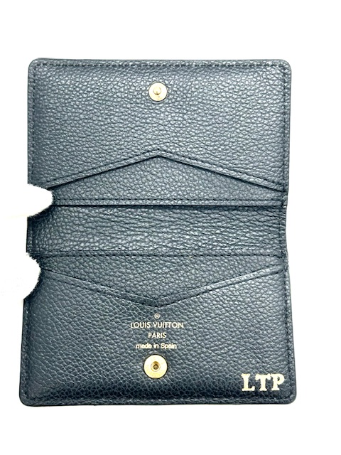 TARJETERO LOUIS VUITTON EN CUERO NEGRO EMPREINTED NEGRO