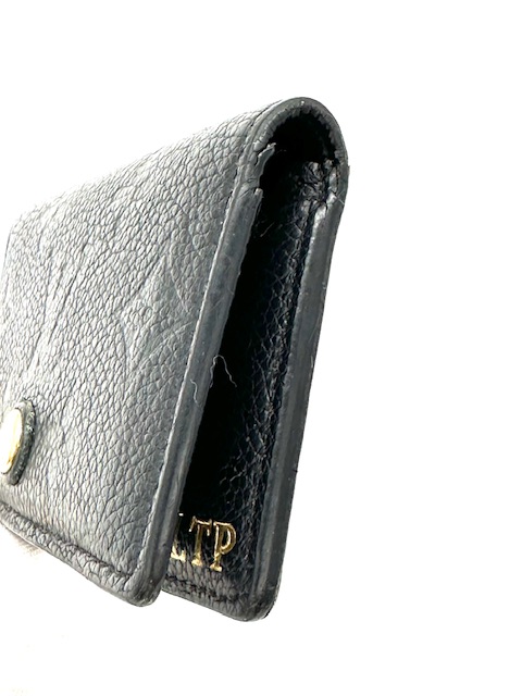 TARJETERO LOUIS VUITTON EN CUERO NEGRO EMPREINTED NEGRO