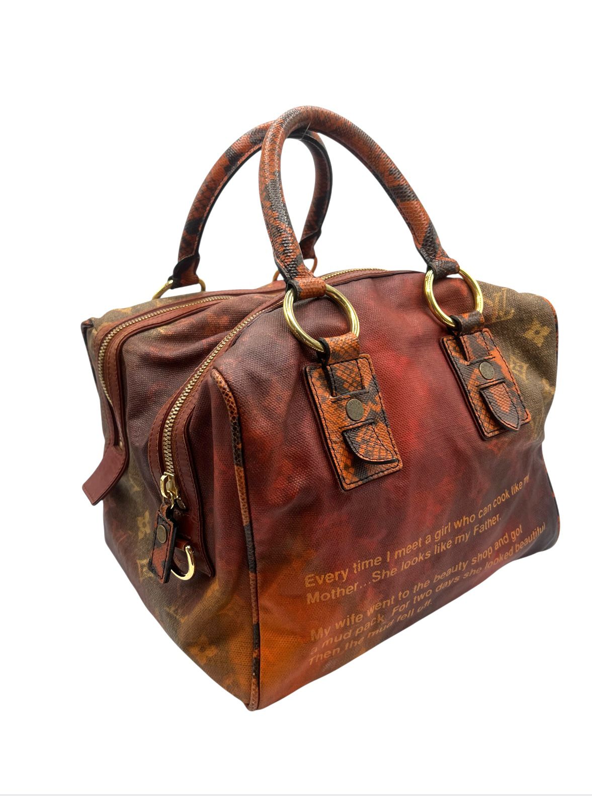 Tote Louis Vuitton Richard Prince Karung Monogram “Battute Heartbreak”