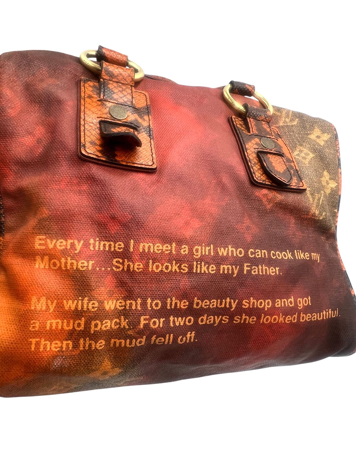 Tote Louis Vuitton Richard Prince Karung Monogram “Battute Heartbreak”