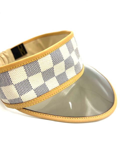 Visera Louis Vuitton damier azul
