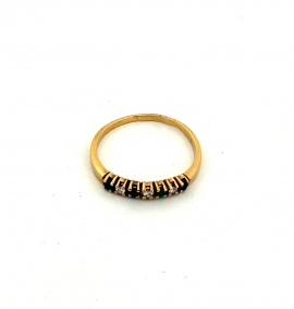 Jewelry and watches |  | Vintage ring with green emeralds