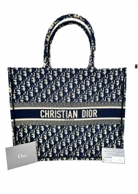 Bolso Tote Christian Dior beige y azul | Dior