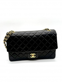 Borse di marca |  | Chanel Classic Flap in pelle di agnello mongolo nero