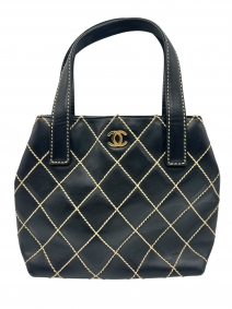 Bolsos de marca |  | Chanel Wild Stitch cuero negro