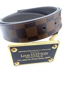 cinturón louis vuitton 90 reversible damero y marrón | Louis Vuitton