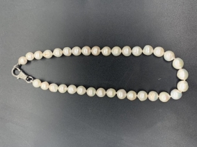 Complementos |  | Collar de perlas con cierre de diamantes