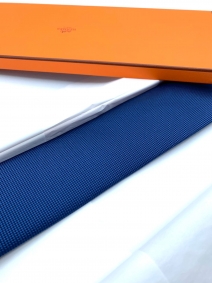 corbata hermès seda azul | Hermès