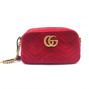 GUCCI MARMONT SMALL RED VELVET | Gucci